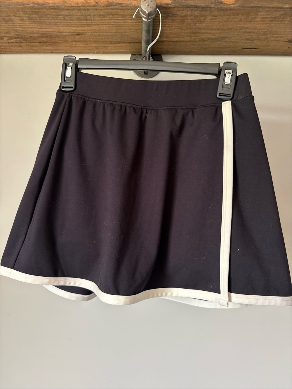 Yogalicious Black Mini Skirt with White Trim
